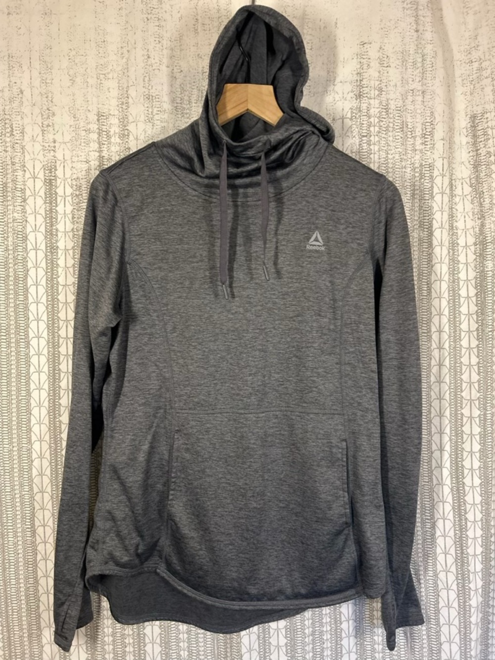 Reebok Men’s Dark Gray Athletic Hoodie